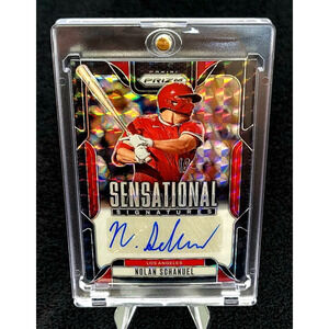 2025 Nolan Schanuel Auto 1/1 Prizm Sensational Signatures Black Finite Angels